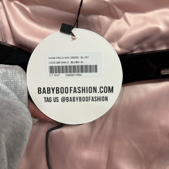 BABYBOO FREJA MINI DRESS-BLUSH - Picture 6 of 6